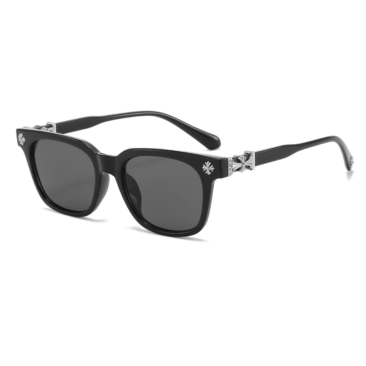 Tinted Chrome Hearts Glasses (black/silver)