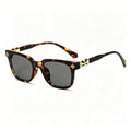 Tinted Chrome Hearts Glasses (leopard/gold)